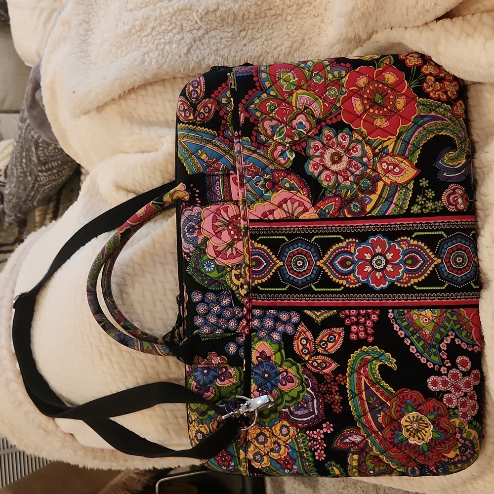 Vera Bradley computer case, EUC